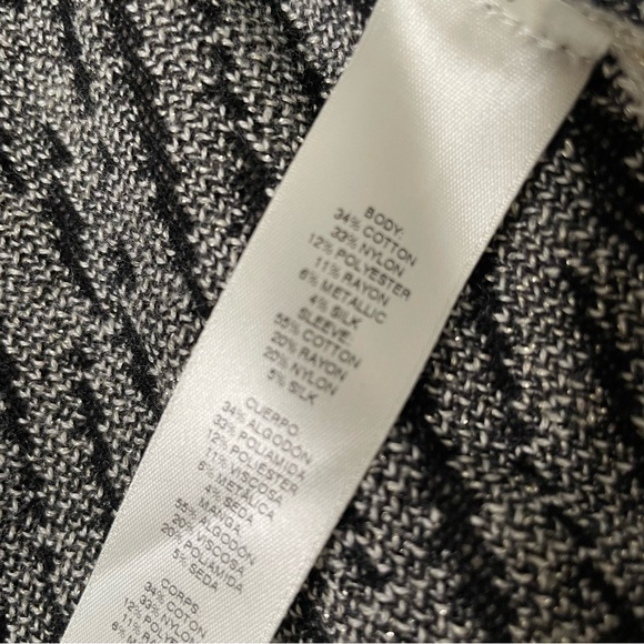 Chico’s blocked scroll Nadine open cardigan - Picture 6 of 7